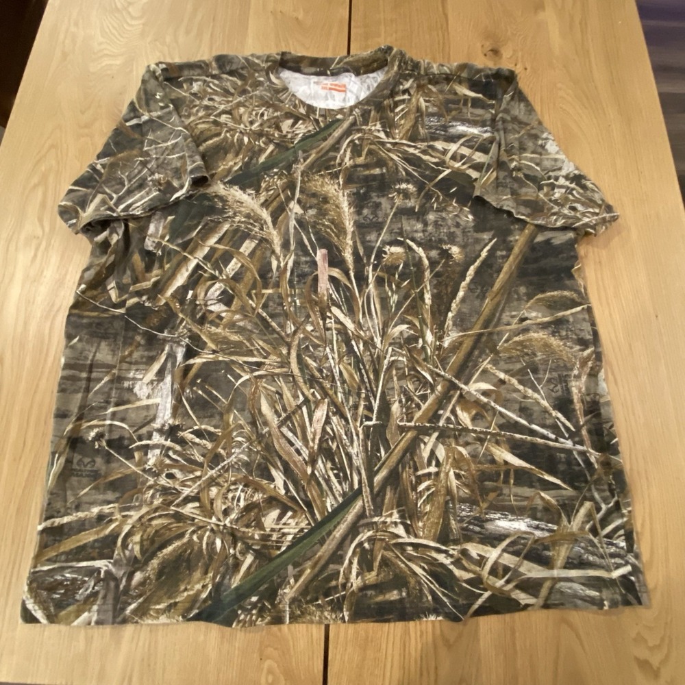 Game Winner Men's Cotton Shirt Realtree Camo‎ Camouflage 3XL Hunting